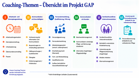 Leitfadenübersicht im Projekt GAP, Quelle: BQS Institut