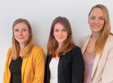Das Team der Geschäfsstelle GAP (von links): Sarah Beckmann, Carolin Gurisch, Dörte Magens