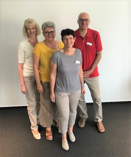 Das Trainerteam (von links):  Hannelore Josuks, Marika Oßwald, Sonja Holzäpfel, Alexander Neufang